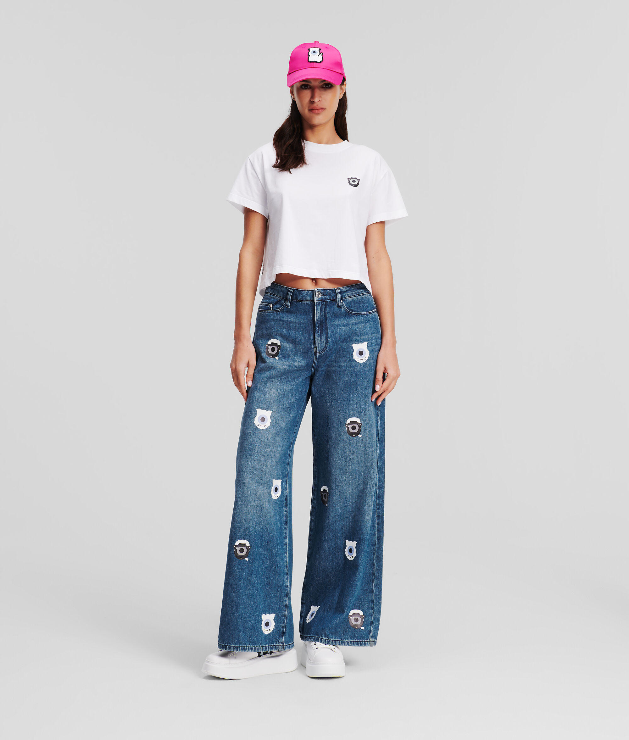 (image for) Cost-Effective KL X Darcel Disappoints Printed Denim Trousers